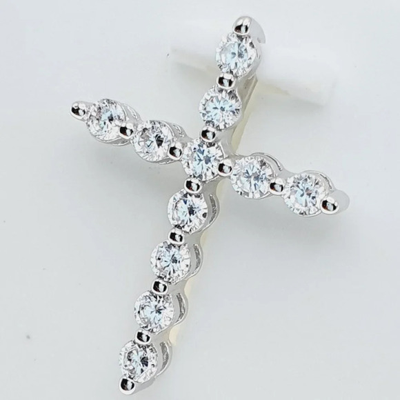 "#925 Sterling Silver Cubic Zircon Pendant for Women/Girls, US925P1101 - Picture 2 of 7